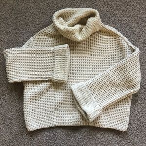 🔥 Free People 🔥 Cream, thick knit sweater!